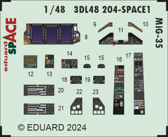 Eduard 3DL48204 1:48 Mikoyan MiG-35 SPACE