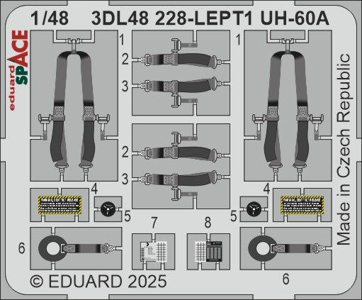 Eduard ED3DL48228 1:48 Sikorsky UH-60A SPACE