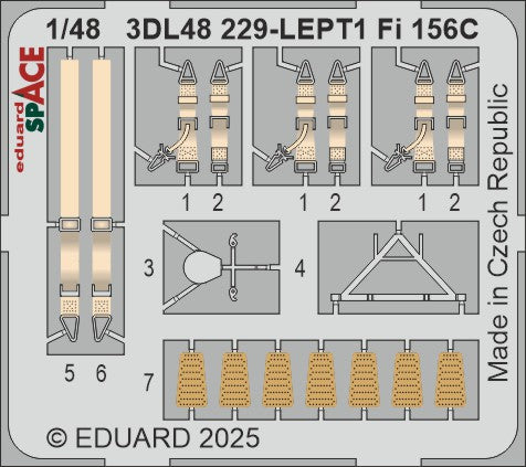 Eduard ED3DL48229 1:48 Fieseler Fi-156C Storch SPACE