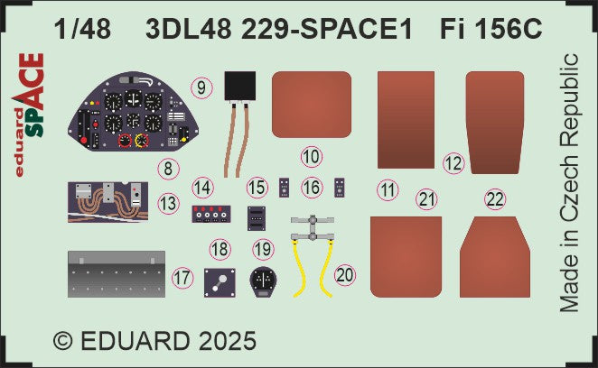 Eduard ED3DL48229 1:48 Fieseler Fi-156C Storch SPACE