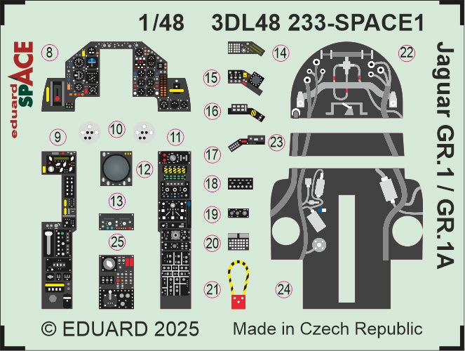 Eduard ED3DL48233 1:48 Sepecat Jaguar GR.1/GR.1A SPACE
