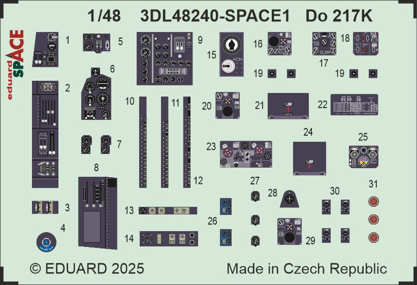 Eduard 3DL48240 1:48 Dornier Do-217K-1 SPACE
