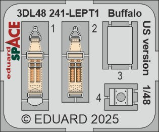 Eduard 3DL48241 1:48 Brewster F2A-2 Buffalo US version SPACE
