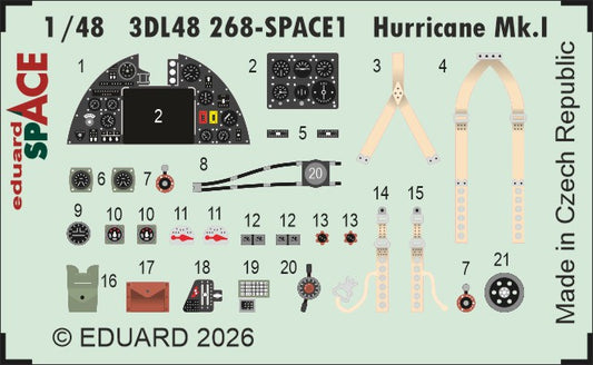 Eduard 3DL48268 1:48 Hawker Hurricane Mk.I SPACE