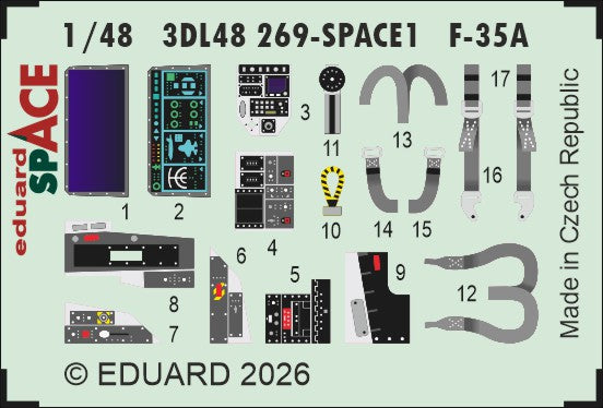 Eduard 3DL48269 1:48 Lockheed-Martin F-35A SPACE