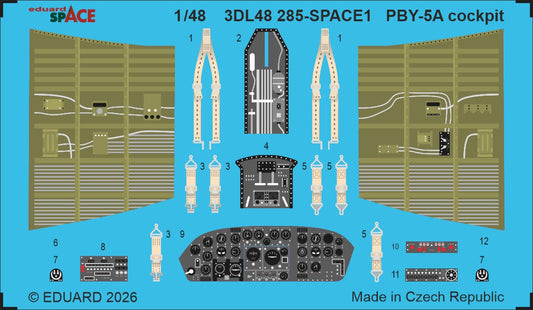 Eduard 3DL48285 1:48 Consolidated PBY-5A Catalina Cockpit SPACE
