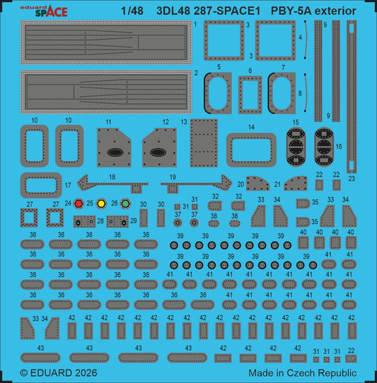 Eduard 3DL48287 1:48 Consolidated PBY-5A Catalina Exterior SPACE