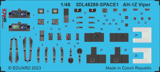 Eduard 3DL48289 1:48 Bell AH-1Z Viper SPACE