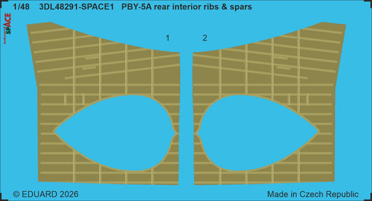 Eduard 3DL48291 1:48 Consolidated PBY-5A Catalina Rear Interior Ribs & Spars SPACE