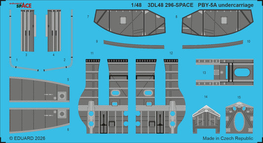 Eduard 3DL48296 1:48 Consolidated PBY-5A Catalina Undercarriage SPACE