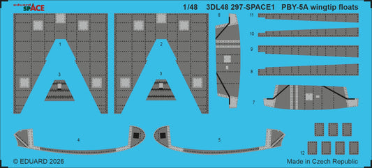 Eduard 3DL48297 1:48 Consolidated PBY-5A Catalina Wingtip Floats SPACE
