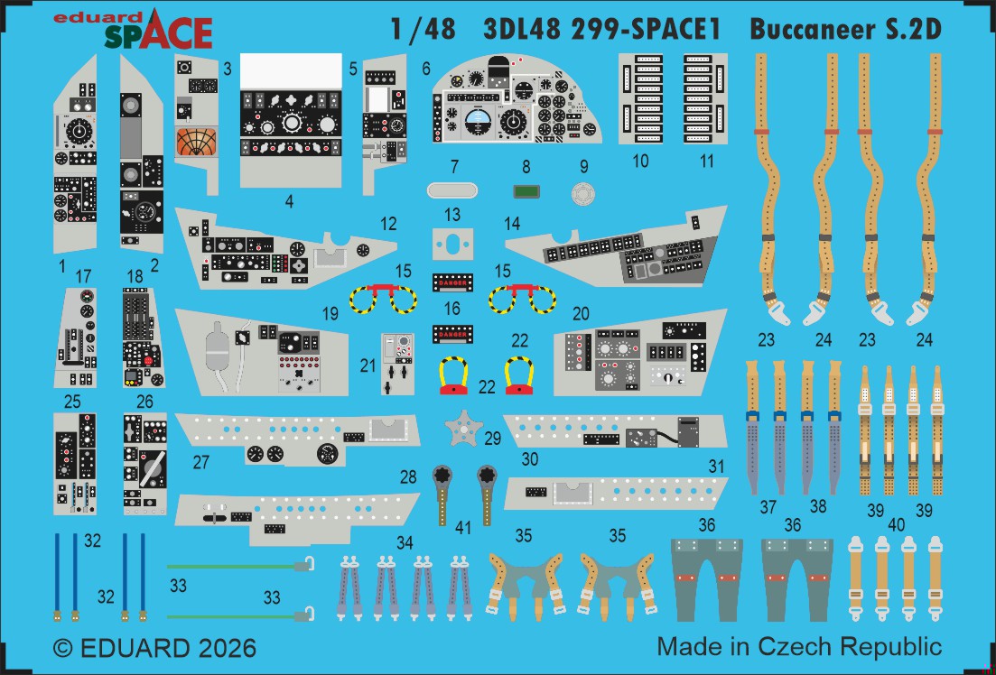 Eduard 3DL48299 1:48 Blackburn Buccaneer S.2D SPACE