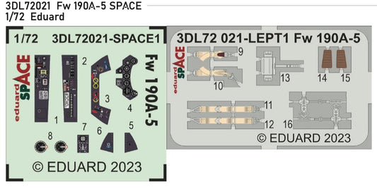 Eduard 3DL72021 1:72 Focke-Wulf Fw-190A-5 SPACE