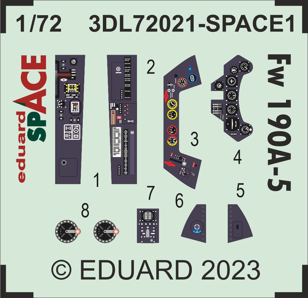 Eduard 3DL72021 1:72 Focke-Wulf Fw-190A-5 SPACE