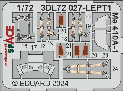 Eduard 3DL72027 1:72 Messerschmitt Me-410A-1/U-2 SPACE