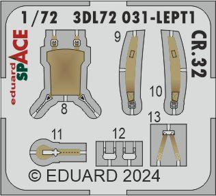 Eduard 3DL72031 1:72 Fiat CR.32 SPACE for Italeri and Supermodel