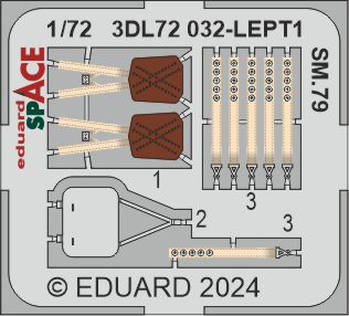 Eduard 3DL72032 1:72 Savoia-Marchetti SM.79 SPACE