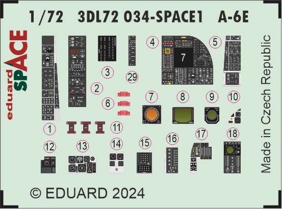 Eduard 3DL72034 1:72 Grumman A-6E Intruder SPACE