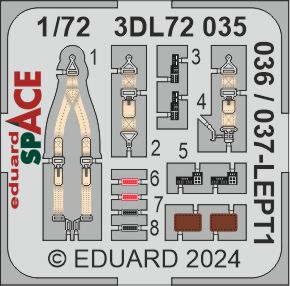 Eduard 3DL72035 1:72 North-American P-51D-5 Mustang SPACE