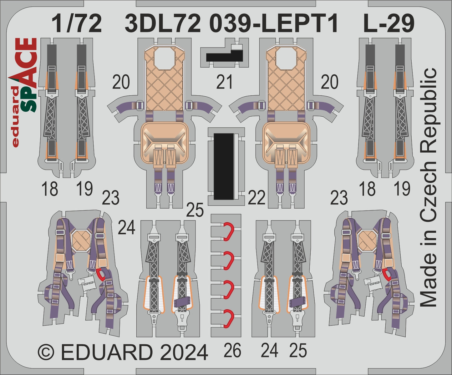 Eduard 3DL72039 1:72 Aero L-29 Delfin SPACE