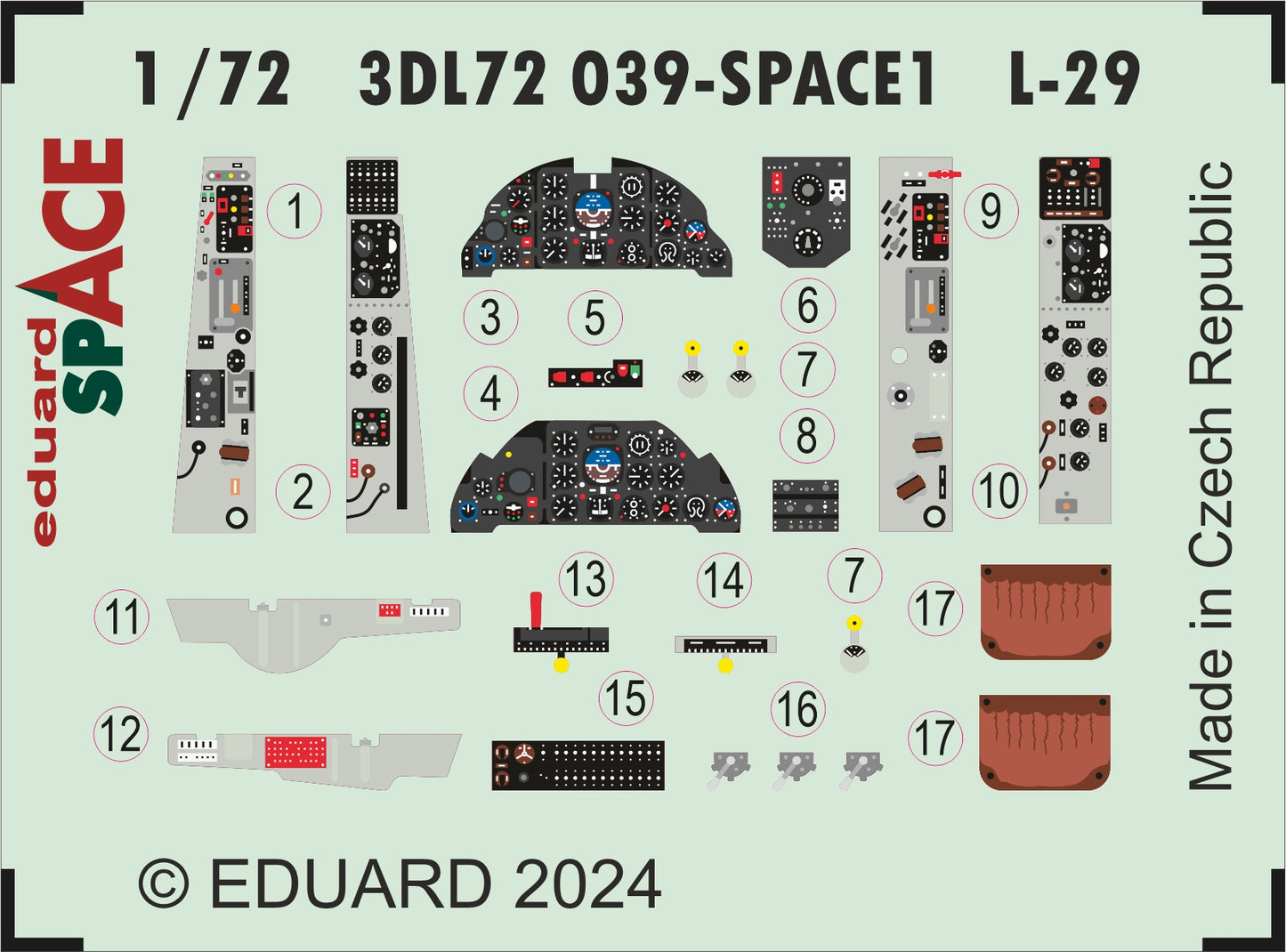 Eduard 3DL72039 1:72 Aero L-29 Delfin SPACE