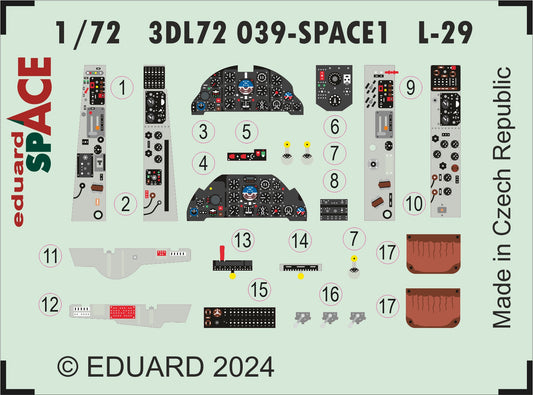 Eduard 3DL72039 1:72 Aero L-29 Delfin SPACE