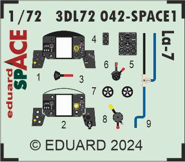 Eduard 3DL72042 1:72 Lavochkin La-7 SPACE