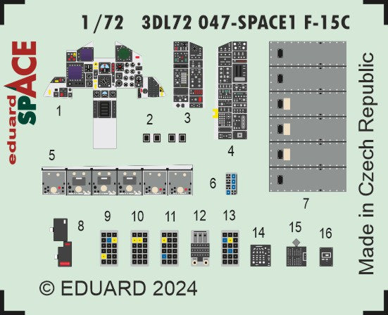 Eduard 3DL72047 1:72 McDonnell F-15C Eagle