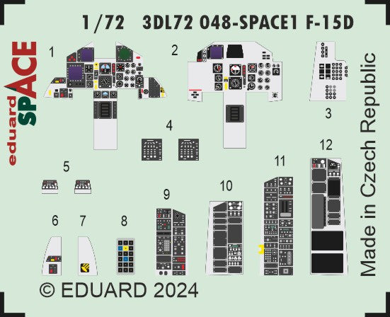 Eduard 3DL72048 1:72 McDonnell F-15D Eagle