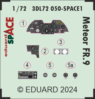 Eduard 3DL72050 1:72 Gloster Meteor FR.9 SPACE