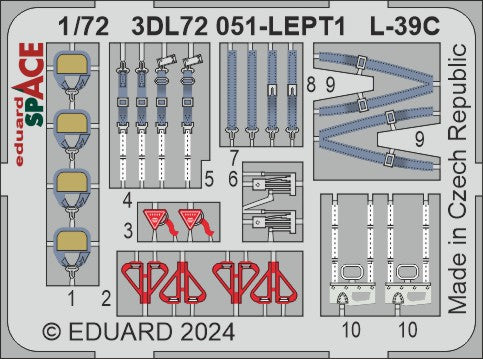 Eduard 3DL72051 1:72 Aero L-39C Albatros SPACE