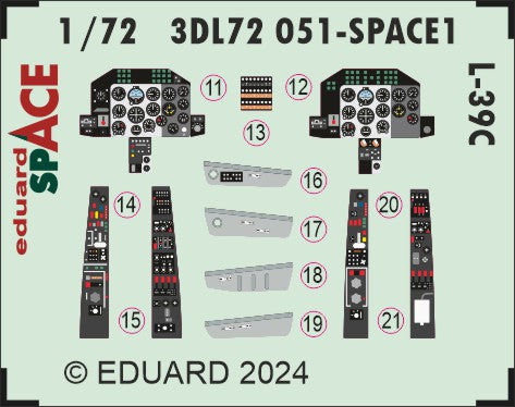 Eduard 3DL72051 1:72 Aero L-39C Albatros SPACE