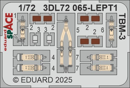 Eduard ED3DL72065 1:72 Grumman TBM-3 Avenger SPACE