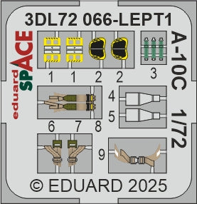 Eduard ED3DL72066 1:72 Fairchild A-10C Thunderbolt ll SPACE