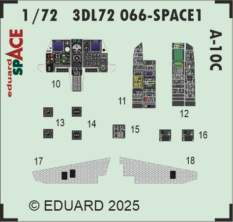 Eduard ED3DL72066 1:72 Fairchild A-10C Thunderbolt ll SPACE