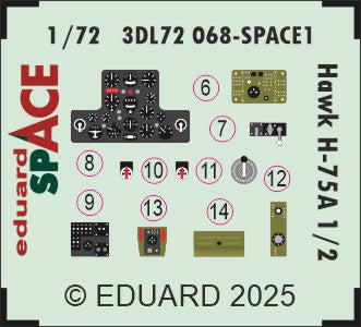 Eduard 3DL72068 1:72 Hawk H-75 A1/A2 SPACE