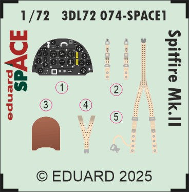 Eduard 3DL72074 1:72 Supermarine Spitfire Mk.II SPACE