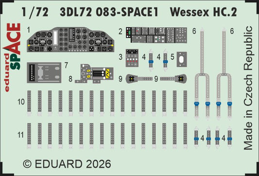 Eduard 3DL72083 1:72 Westland Wessex HC.2 SPACE