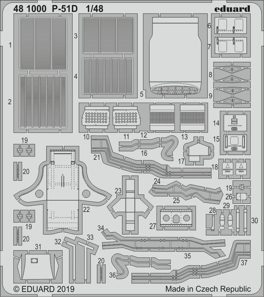 Eduard 481000 1:48 North-American P-51D-5 Mustang