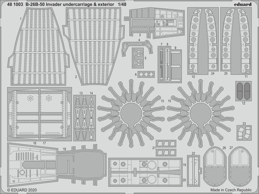 Eduard 481003 1:48 Douglas B-26B-50 Invader undercarriage & exterior