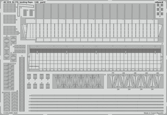 Eduard 481010 1:48 B-17G Flying Fortress landing flaps