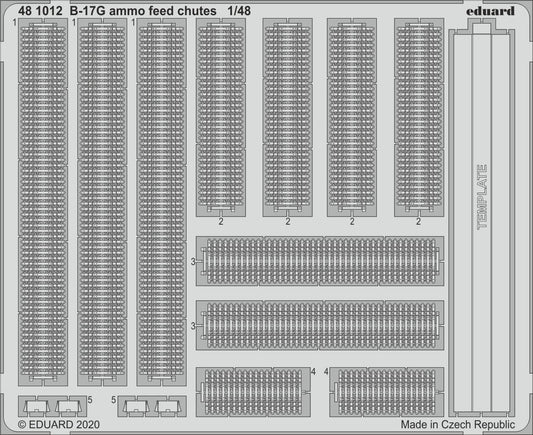 Eduard 481012 1:48 Boeing B-17G Flying Fortress ammo feed chutes