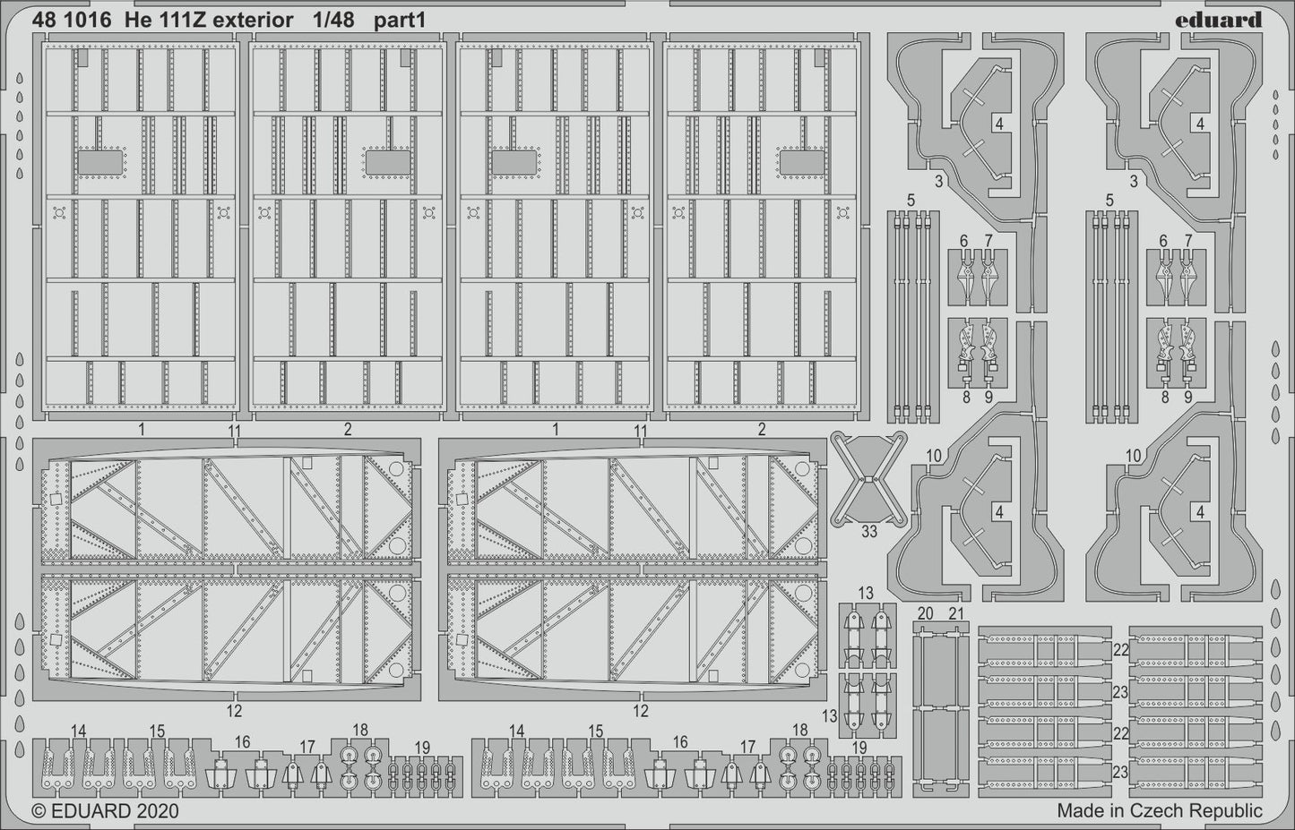 Eduard 481016 1:48 Heinkel He-111Z 'Zwilling' exterior