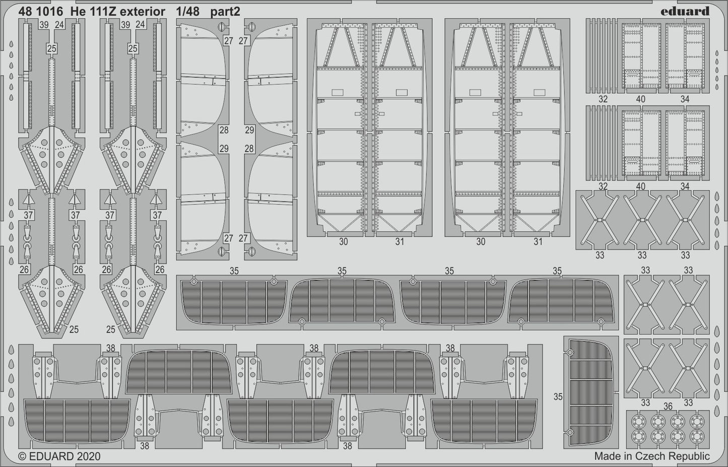 Eduard 481016 1:48 Heinkel He-111Z 'Zwilling' exterior