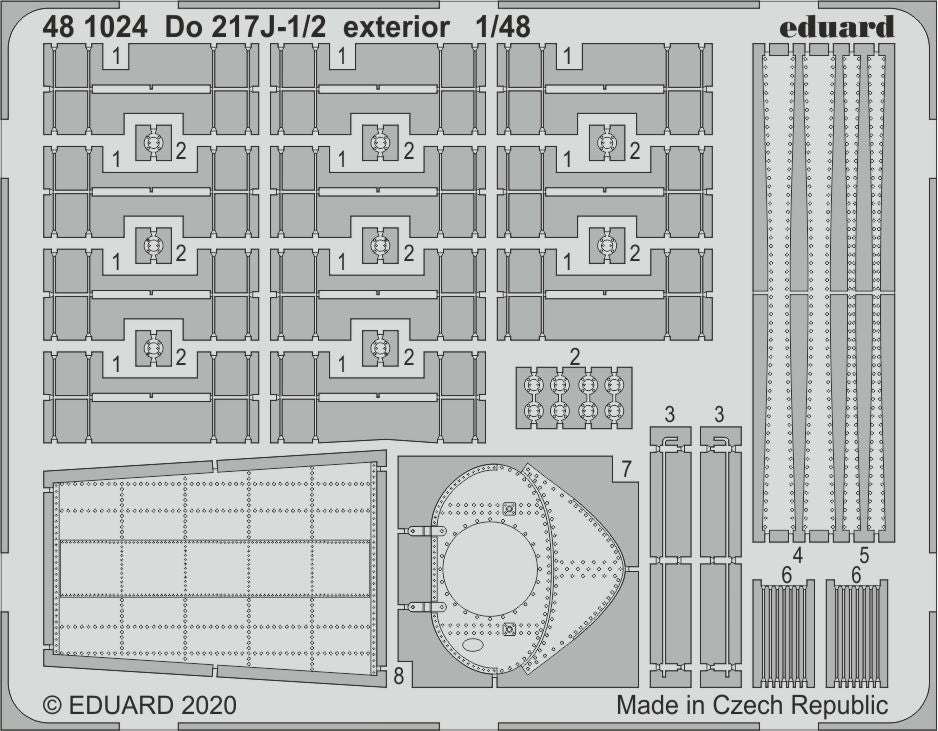 Eduard 481024 1:48 Dorrnier Do-217J-1/2 exterior