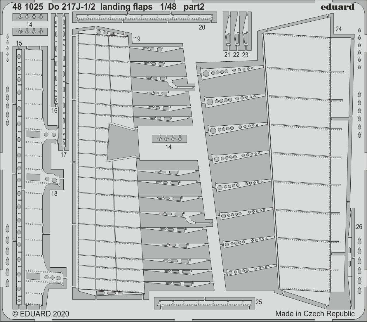 Eduard 481025 1:48 Dornier Do-217J-1/2 landing flaps