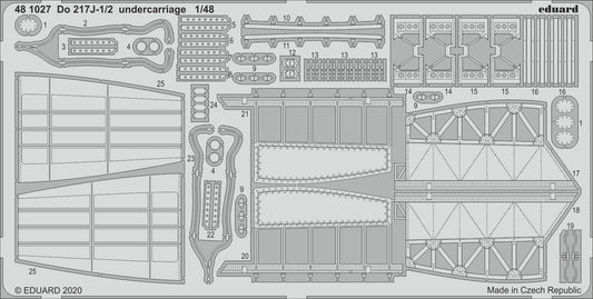 Eduard 481027 1:48 Dornier Do-217J-1/2 undercarriage