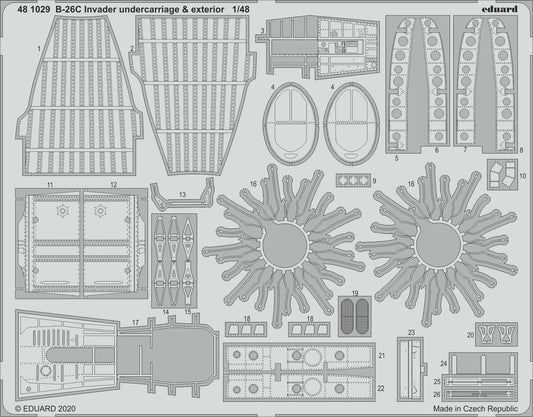 Eduard 481029 1:48 Douglas B-26C Invader Undercarriage & Exterior