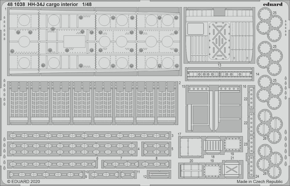 Eduard 481038 1:48 Sikorsky HH-34J cargo interior