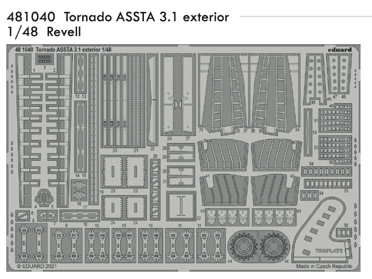 Eduard 481040 1:48 Panavia Tornado ASSTA 3.1 exterior